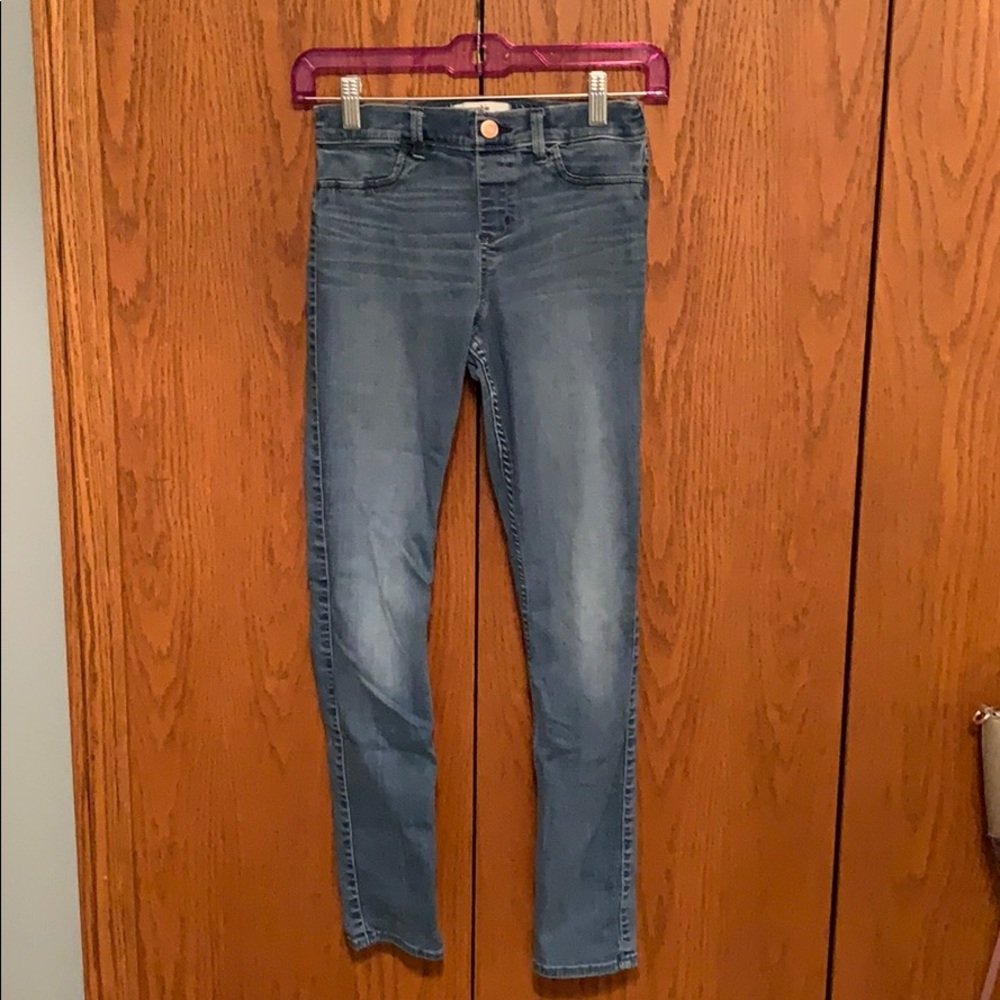 Blue denim jeggings from Abercrombie Kids